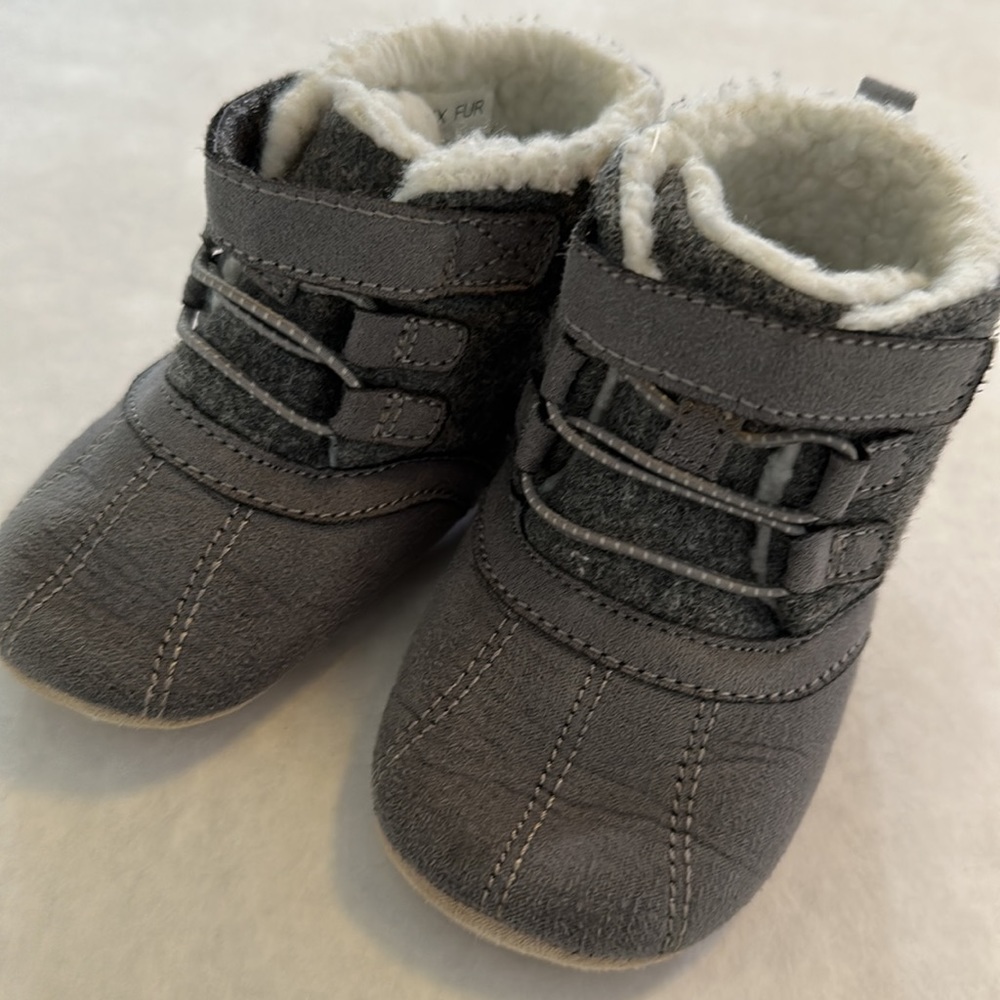 Surprize by Stride Rite Baby Boots - Gray